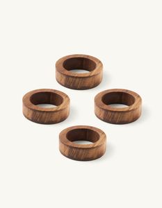 Anillo para Servilletas de Madera Artesanal que Respeta las Técnicas Tradicionales y Mejora el Decorismo Contemporáneo - Product Image 1