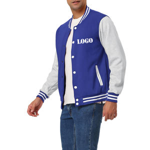 Veste universitaire personnalisée en gros, blouson bomber pour hommes, tenue d'équipe, fournisseur B2B, uniforme de baseball universitaire, fabricant de polaires - Product Image 6