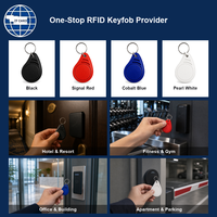 MIFARE(R) Classic 1K RFID Key Fob 13.56MHz Tahan Air Mini Key Tag untuk Akses Bangunan Hotel dan Keanggotaan