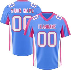 Maillots de football américain personnalisés de qualité export, en mélange Spandex/Coton antibactérien, unisexes, pour équipes professionnelles - Product Image 3