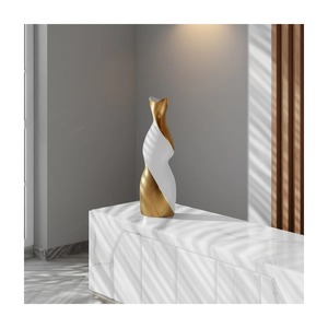 Modern Brass Tabletop <b>Vase</b> Handmade Decorative Piece For Home Decor - Product Image 2