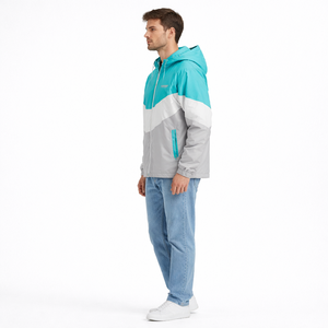 Chaqueta Cortavientos de Lona para Hombre, Diseño Único, Alta Calidad, Ligera, Secado Rápido, Transpirable, Colores Contrastantes, Chaquetas para Hombre de Moda - Product Image 3
