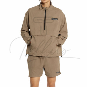 Ensemble de survêtement coupe-vent deux pièces pour homme, couleur unie, idéal pour l'été – Vente en gros - Product Image 3