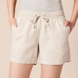 New style Women Cotton Casual Shorts Elastic Waist Soft Fabric <b>Lounge</b> Summer Training Fitness Shorts - Product Image 5