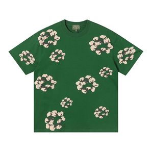 Ensemble T-shirt et short à imprimé floral pour homme, col rond, tenue décontractée d'été, 100% coton tricoté respirant, motif imprimé - Product Image 6