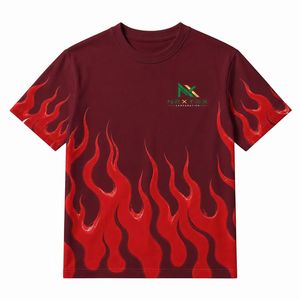 Custom <b>Flame</b> Print T-<b>Shirt</b> Men Streetwear Racing Graphic Tee Summer Casual Top - Product Image 3