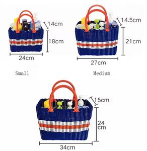 Cestas de Picnic Plegables de Ratán Natural, Hechas a Mano, Estilo Americano Vintage, Ecológicas, para Almacenamiento y Camping - Product Image 3