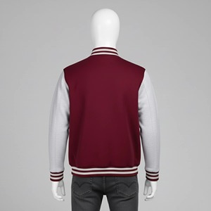 Customized College Baseball Varsity <b>Jacket</b> <b>for</b> <b>Men</b> Thick Stand Collar Front Logo Hooded Patchwork Winter Wear Streetwear Fashion - Product Image 3