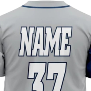 Camiseta de Béisbol Personalizada para Hombre, Blanca y Azul, con Botones, Transpirable, Uniforme de Equipo de Softbol, Camiseta Deportiva para Juegos - Product Image 6