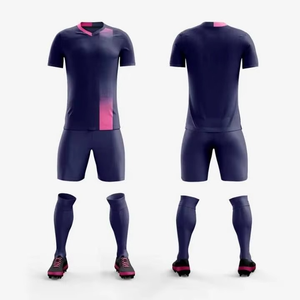 Custom Sublimated Soccer Uniform Set Full Kit Jersey Shorts Socks Gradient Design Football Team Sportswear OEM ODM - Product Image 2