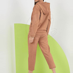 Survêtements pour femmes en coton respirant à manches longues, vente en gros - Product Image 4