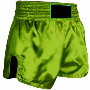 Pantalones Cortos de Boxeo Dorados para Hombre, 100% Seda, Corte Regular, Elásticos, Cintura Elástica para Entrenamiento, Personalizados para Muay Thai - Product Image 3