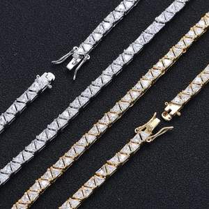 Best Quality Custom Moissanite Tennis Bracelet for <b>Men</b> Women 925 Silver Hip Hop Jewelry for Wedding and Anniversary Gifts - Product Image 3