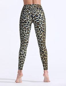 Women's Sublimated Leopard Printed Yoga <b>Leggings</b> <b>with</b> <b>Pocket</b> Ankle Length Pants for Running Sports Fitness Workout Gym - Product Image 4