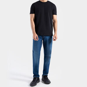 Camiseta de Algodón para Hombre, Estilo Moderno, Cuello Redondo, Manga Corta, Informal, Básica, Color Personalizado, Marca Privada - Product Image 1