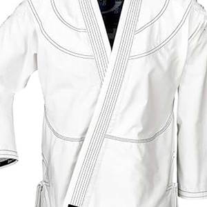 Kimono Profesional de Jiu Jitsu Blanco Liso / Kimono Personalizado de Judo para Unisex, Uniforme de Jiu Jitsu Brasileño, 240g, Secado Rápido, Transpirable y Duradero - Product Image 3