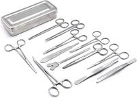 Kit de pratique de suture certifié CE ISO pour étudiants en médecine |   Coussinets en silicone, fils de suture et outils |   Formation médicale