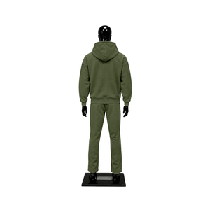 Conjunto de Sudadera con Capucha Oversize Premium Olive para Hombre, Sudadera Pullover y Pantalones Jogger, Ropa Deportiva Casual Urbana al por Mayor - Product Image 2