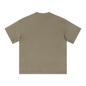 T-shirt Homme Coupe Boxy de Haute Qualité 100% Coton, Coupe Ample pour Adultes, Personnalisable, Grammage Lourd, Couleur Terre Unie - Product Image 4