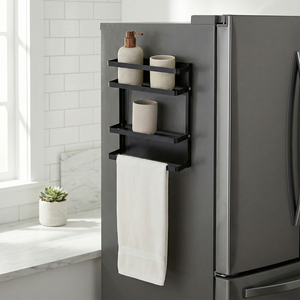 Toallero de metal plegable magnético fuerte de Taiwán al por mayor calentador de almacenamiento doméstico para baño cocina fabricado hogar - Product Image 4