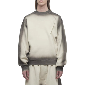 Conjunto de Sudadera Casual para Hombre con Cuello Redondo y Tinte Degradado, Tejido de Felpa, para Otoño - Product Image 4