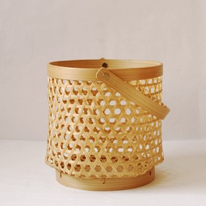 Custom gift <b>basket</b> with brand logo cheapest price weaving bamboo <b>flower</b> fruit container <b>baskets</b> - Product Image 1