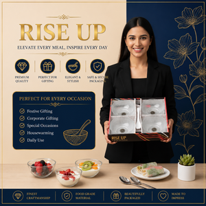 Juego de Regalo de Plástico de Lujo con Tazones para Comida Impresos de Grado Alimenticio, en Caja, para Uso Festivo y Diario - Product Image 4