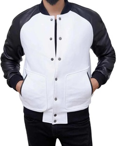 เสื้อแจ็กเก็ตทีมโรงเรียนของผู้ชายขนาดใหญ่พิเศษใหม่เสื้อแจ็คเก็ตเบสบอลสีดำกันลมปักโลโก้ได้ตามต้องการ - Product Image 1