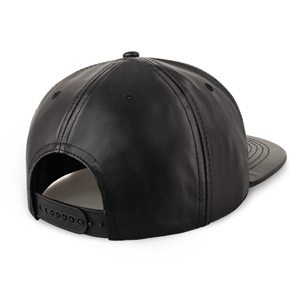 Casquette snapback en cuir noir style streetwear, unisexe, ajustable, pour toutes les saisons, tenue décontractée, chapeau adulte, cuir véritable de qualité supérieure - Product Image 5