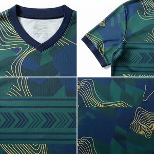 Maillot de football personnalisé pour adulte, ensemble complet respirant à manches courtes, léger, 100 % polyester, tenue de football pour homme - Product Image 4