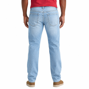 Jean en denim extensible personnalisé pour homme 2026 – Style vintage hip-hop urbain avec fermeture éclair – Vêtement streetwear - Product Image 6