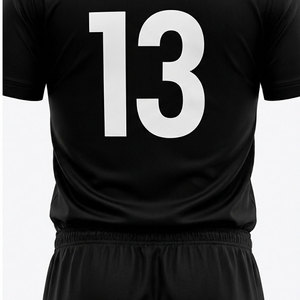 Custom Sublimated <b>Soccer</b> Jersey Set Men's Black Short Sleeve Moisture Wicking Uniforms Adult Size Crew Neck 100% Polyester - Product Image 6