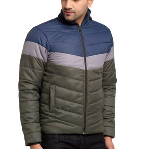 Veste matelassée unisexe personnalisable, col mandarin, fermeture éclair, coupe-vent, hiver, décontractée, à capuche, chauffante, écologique - Product Image 5