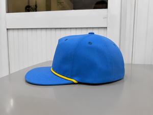 Casquette Snapback fabriquée au Vietnam avec cordon, logo personnalisé, 5 panneaux, structure souple, idéale pour les activités de plein air comme le camping et la pêche - Product Image 2