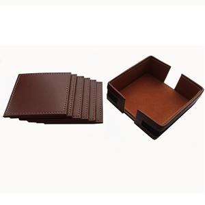 Nueva Oferta de Posavasos de Cuero para Restaurante, Posavasos de Cuero/PU, Posavasos de Cuero Personalizados para Oficina con Soporte - Product Image 2
