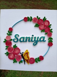 Beautiful themed quilling <b>paper</b> decorations handcrafted for gifting events wall decor festivals and crafts. - Product Image 3