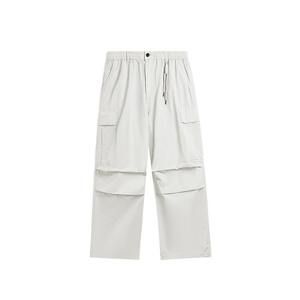 Pantalones Cargo de Pierna Ancha para Hombre, 100% Algodón Canvas, Cintura Elástica, Múltiples Bolsillos, Estilo Casual, Primavera, Peso Medio, Transpirables - Product Image 5