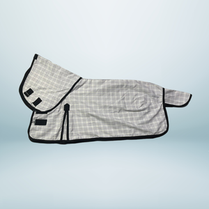 260-280 GSM Miniatura Polialgodón Doma Caballo Alfombra Hoja Encuadernación negra Herrajes de acero inoxidable Correas para piernas extraíbles - Product Image 1