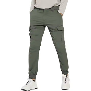 Pantalon cargo pour homme avec plusieurs poches utilitaires, coupe droite confortable pour un usage quotidien - Product Image 3