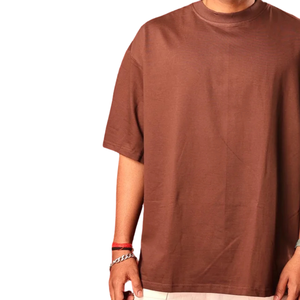 T-shirt Homme Oversize Col Rond Manches Courtes Épaules Tombantes Coupe Décontractée Minimaliste Décontracté Streetwear Vente en Gros Mode Personnalisée - Product Image 6