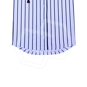 Camiseta de Béisbol Personalizada para Hombre, Manga Corta a Rayas, Cierre de Botones, Logotipo Impreso por Sublimación, 100% Poliéster, Unisex para Adultos, Premium - Product Image 6