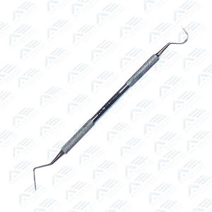 Sonda exploradora dental de doble punta con mango hueco, sonda bucal de calidad premium para diagnóstico dental, de acero inoxidable - Product Image 5