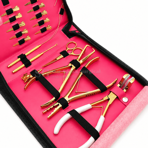 Kit d'outils professionnels en acier inoxydable pour l'installation et le retrait de micro-anneaux pour extensions de cheveux - Product Image 6