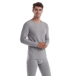 Ropa Interior Térmica de Algodón para Hombre, Ecológica, Cuello Redondo, Logotipo Personalizado, Transpirable, Delgada, Manga Larga, Tejida, para Todas las Temporadas - Product Image 6