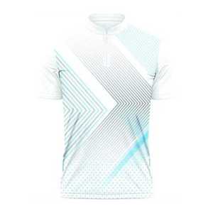 T-shirt 100% coton pour homme, coupe ample, imprimé, col blanc, t-shirt de sport imprimé pour homme, élégant, respirant, vêtements de sport - Product Image 1