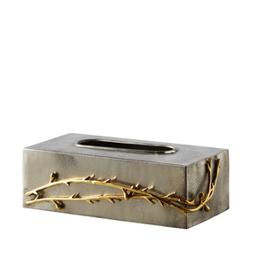 Porta Servilletas Cuadrado de Metal Premium con Diseño Geométrico Decorativo, Acabado Dorado, Accesorio para Hogar y Oficina al Precio Más Bajo - Product Image 6