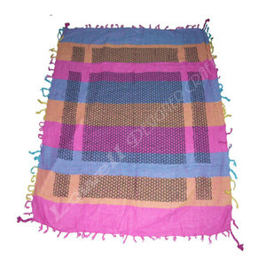 Écharpe Keffiyeh Shemagh en coton pur de qualité supérieure, tricotée à la main, motif carré Arafat, foulard religieux, motif géométrique - Product Image 5