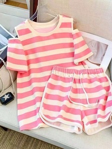 Women's Summer Set 100% Cotton <b>Lightweight</b> Breathable Solid Digital Print Customizable Casual Daily Wear - Product Image 4