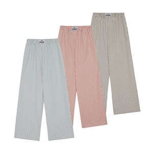Comfortable High Quality Unisex Loose Fit Embroidered Striped Eco-Friendly Vietnam Elastic Waist <b>Wide</b> <b>Leg</b> All <b>Trousers</b> <b>Men</b> - Product Image 4