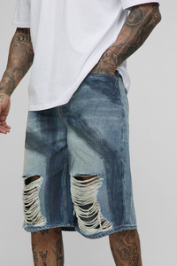 Jorts Vaqueros Casuales Personalizados de Alta Calidad, Resistentes al Viento, 100% Algodón, Oversize, Transpirables, Ecológicos, con Logotipo Impreso por Transferencia Térmica - Product Image 6